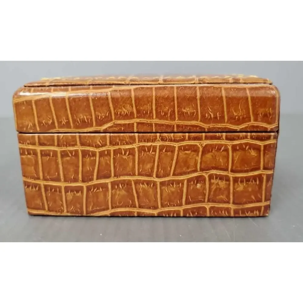 Omega Chronometer Watch Box, Leather, Vintage 1960's
